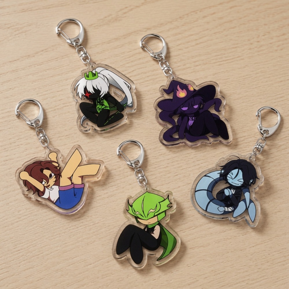 Gaming Accessories Storage - Cute Cartoon Chibi Keychains Accessories Bag