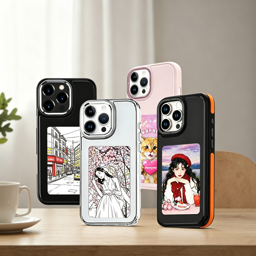 DIY E-Ink Screen Phone Case NF - đánh giá và giá Gaming Accessories Storage